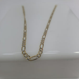 CADENAS TEJIDO 3X1 DIAMANTADO ORO 10K 50 CM 6 GR (NUEVO)