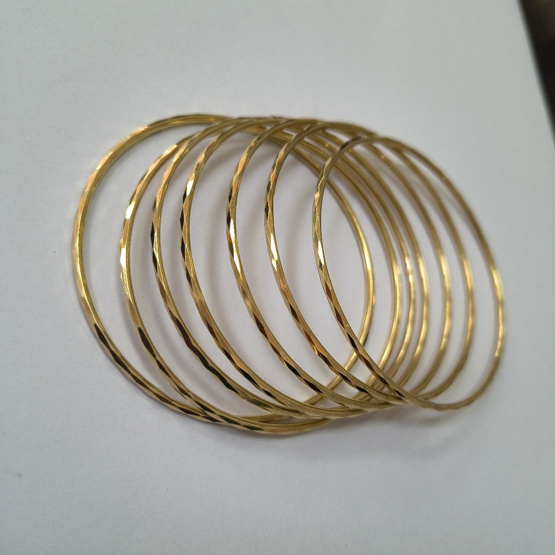 SEMANARIO DE PULSERAS ORO 14 K 27.9 GRMS (SEMINUEVO)