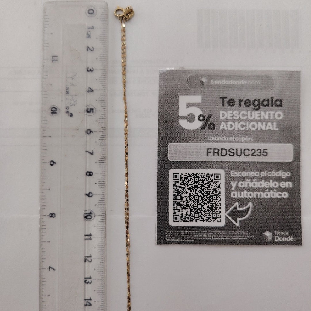 CADENA, DIJE ORO 10 K 1.8 GRMS (SEMINUEVO)