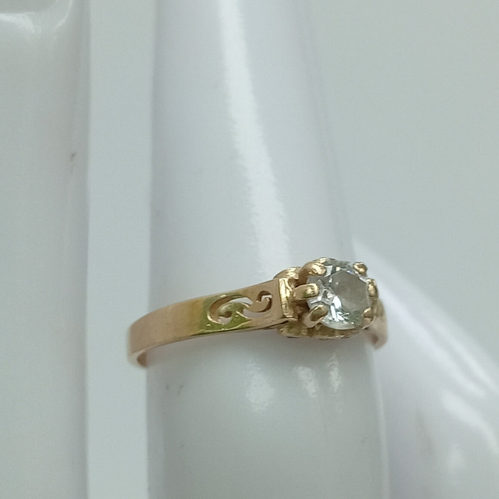 SOLITARIO ORO 14 K 1.5 GRMS (SEMINUEVO)