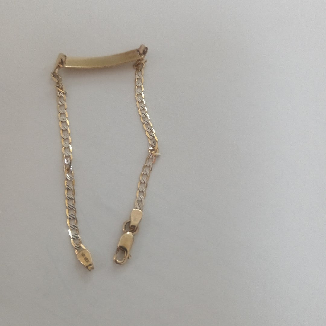 ESCLAVA ORO COMBINADO 14 K 2.3 GRMS (SEMINUEVO)