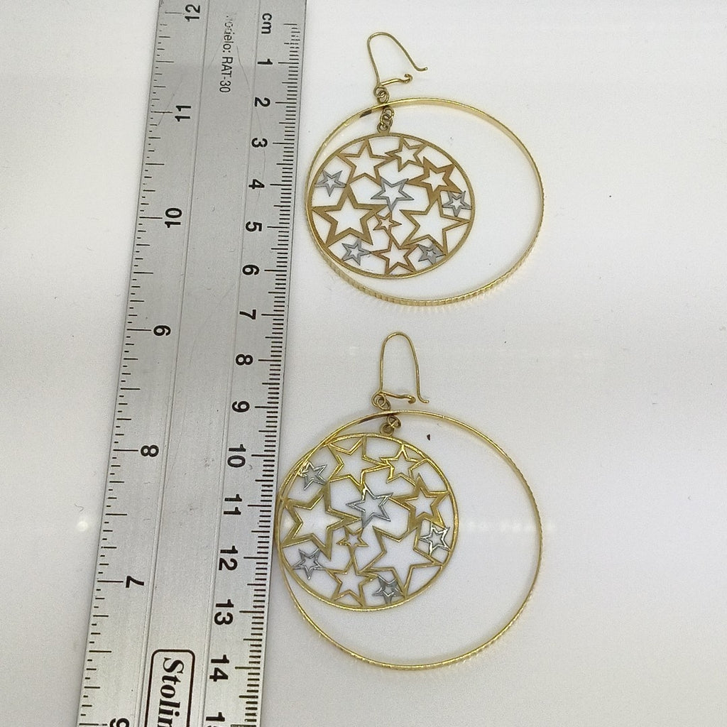 ARETES PAR ORO,ORO BLANCO 14 K 7,10 GRMS (SEMINUEVO)