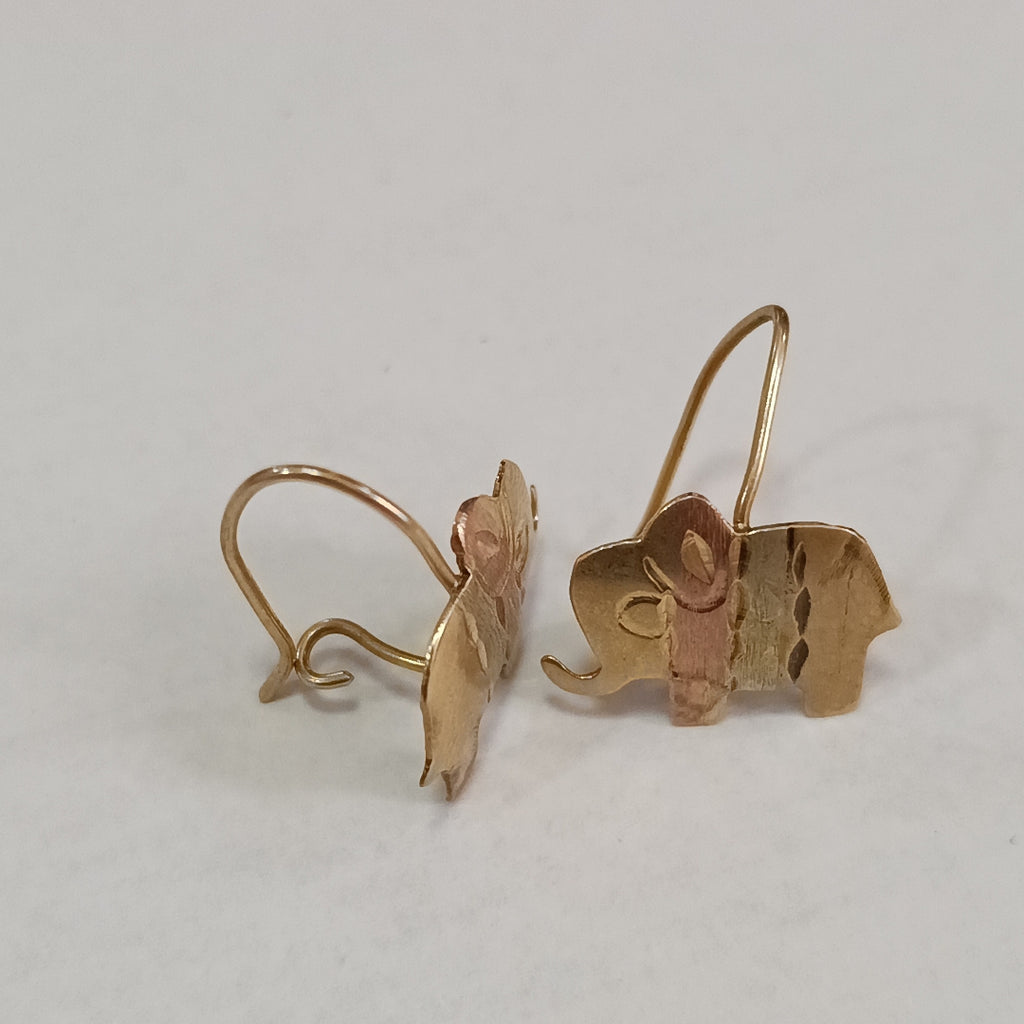 ARRACADAS PAR ORO 14 K 1.5 GRMS (SEMINUEVO)