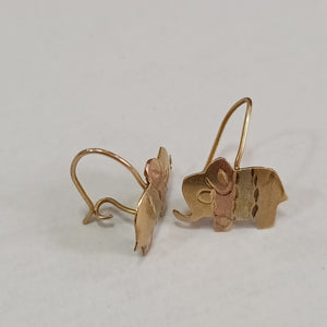 ARRACADAS PAR ORO 14 K 1.5 GRMS (SEMINUEVO)
