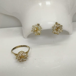 ANILLITO,ARETES PAR ORO 10 K 6,50 GRMS (SEMINUEVO)