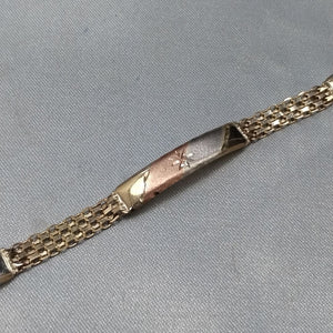 PULSERA ORO, ORO COMBINADO 10 K 4.2 GRMS (SEMINUEVO)