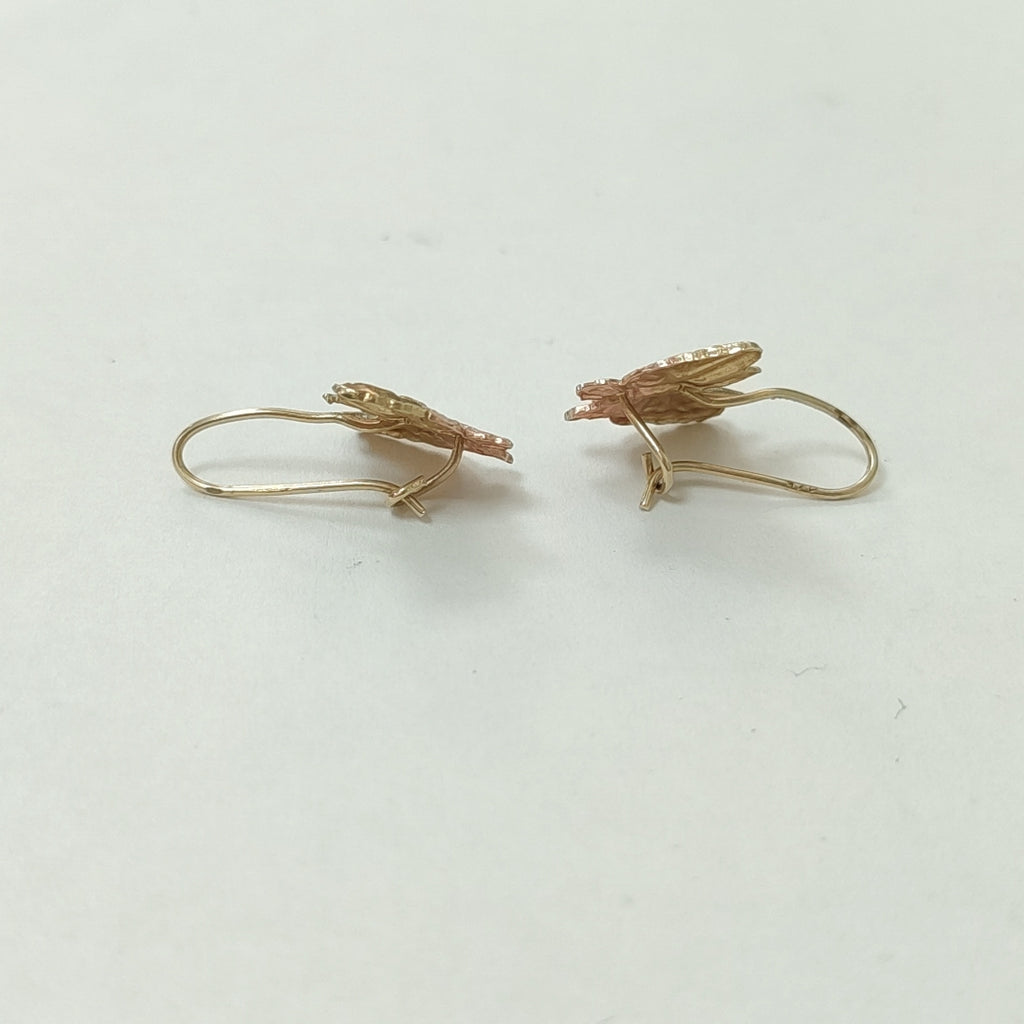 ARETES PAR ORO,ORO COMBINADO 10 K 1,30 GRMS (SEMINUEVO)