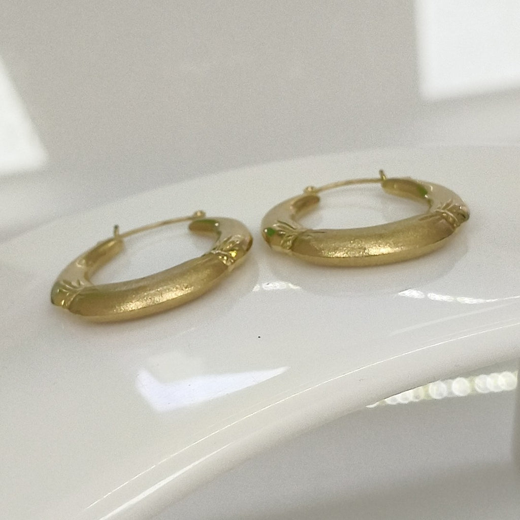 ARRACADAS PAR ORO 14 K 3,80 GRMS (SEMINUEVO)