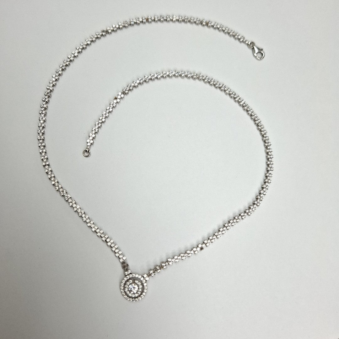 GARGANTILLA ORO BLANCO 14 K 10,50 GRMS (SEMINUEVO)