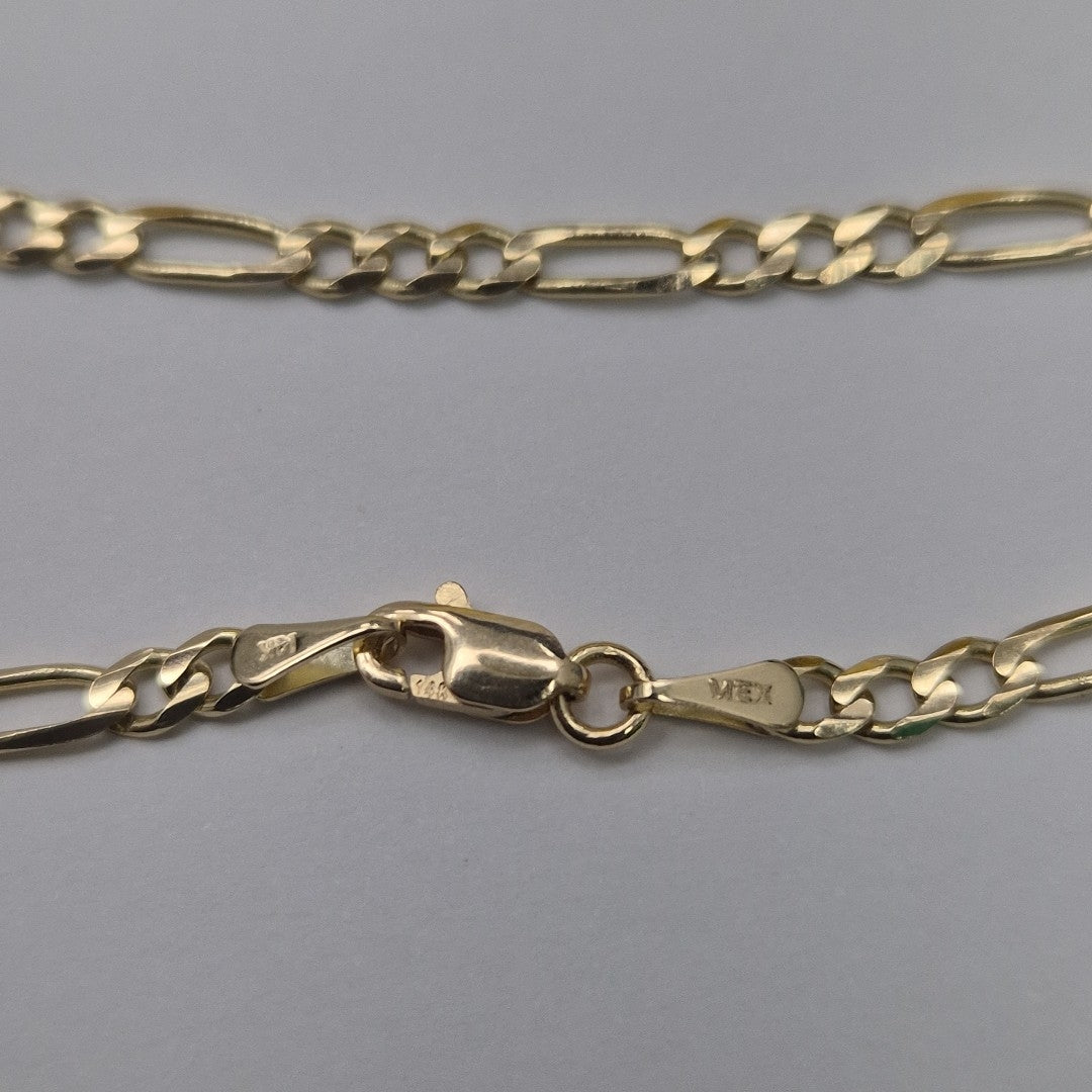 PULSERAS TEJIDO 3X1 ORO 14K 18 CM 2.9 GR (NUEVO)