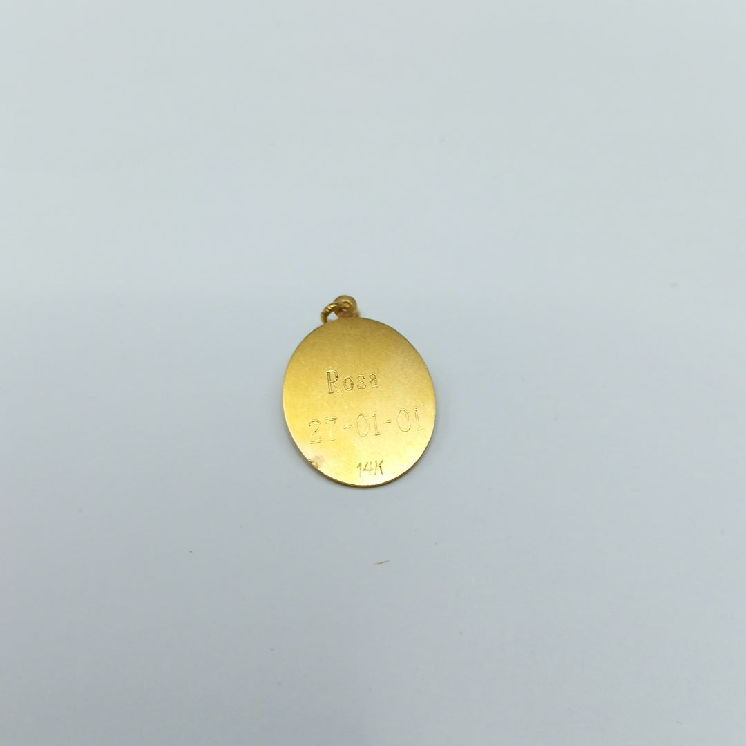 MEDALLA RELIGIOSA ORO 14 K 2.2 GRMS (SEMINUEVO)
