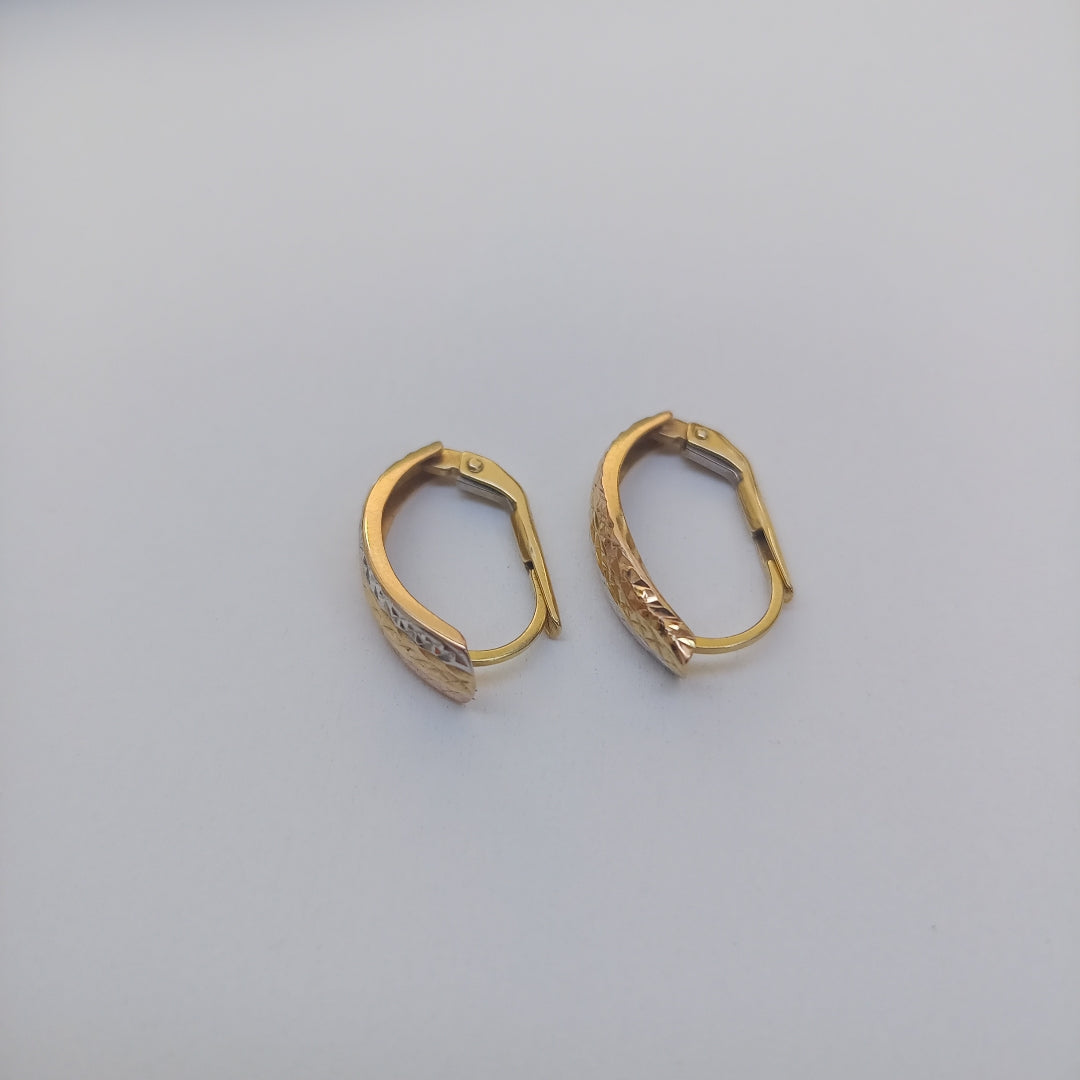 ARETES PAR ORO 14 K 1,50 GRMS (SEMINUEVO)