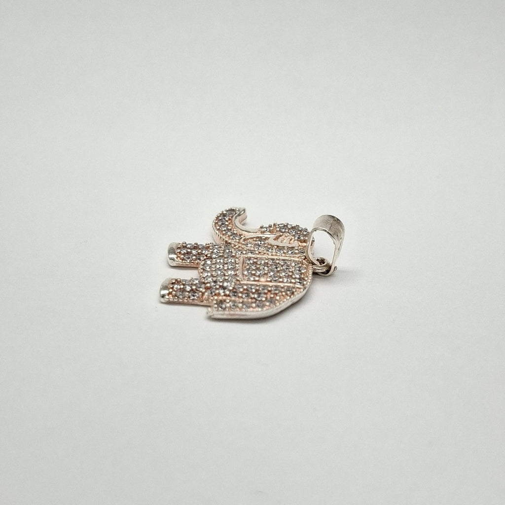 DIJE ELEFANTE C/CIRCONIAS PLATA .925 5.4 GR (NUEVO)