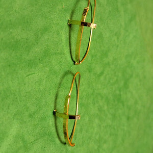 ARRACADAS PAR ORO 14 K 1,50 GRMS (SEMINUEVO)