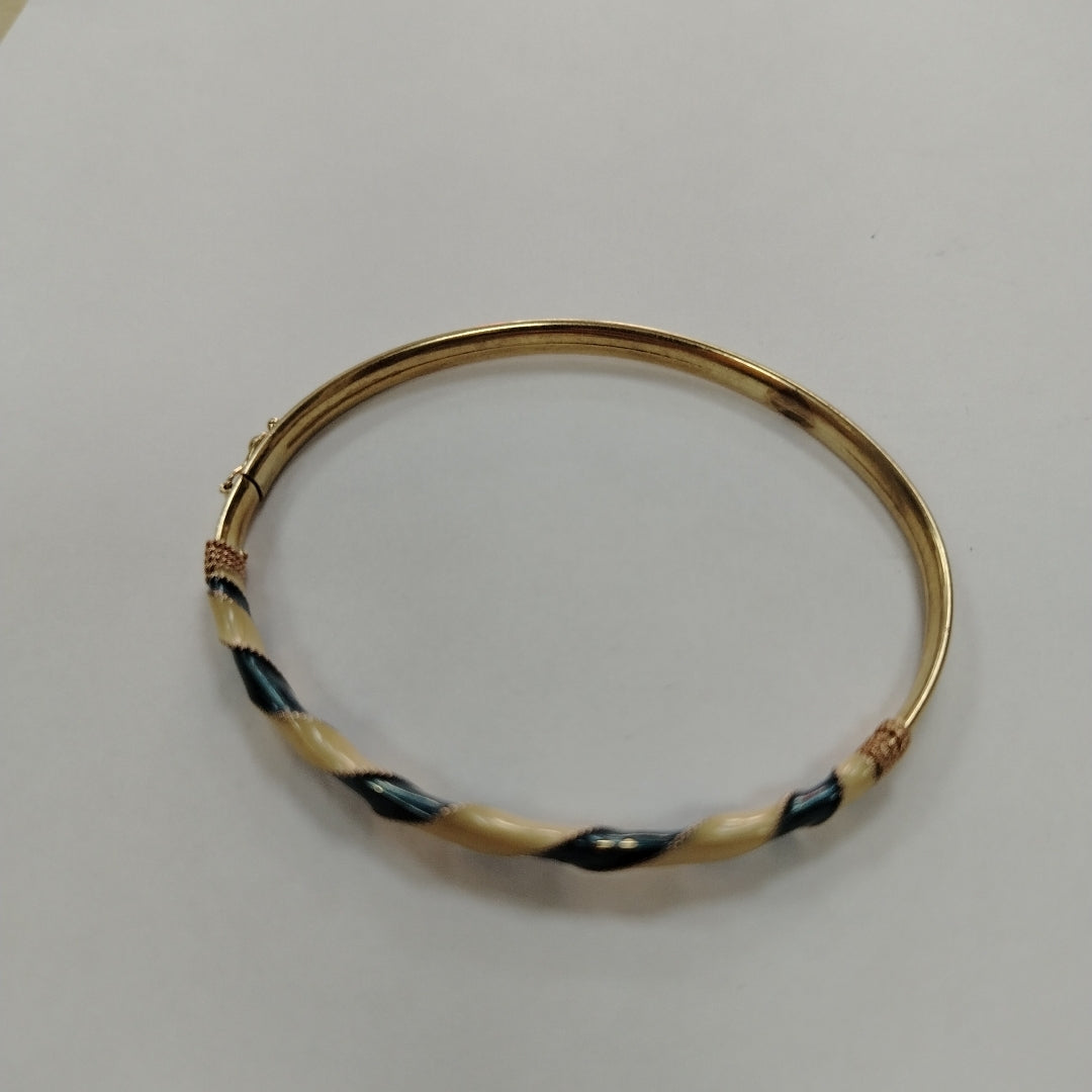 PULSERA RIGIDA ORO 10 K 6.7 GRMS (SEMINUEVO)