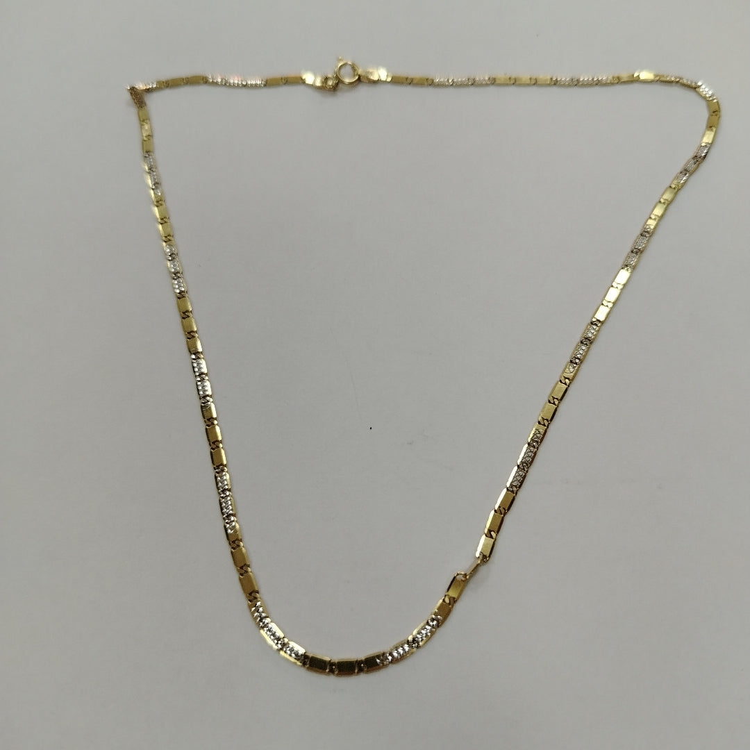 CADENA ORO, RODIADO 10 K 5.4 GRMS (SEMINUEVO)
