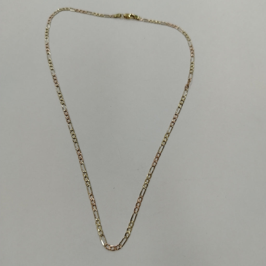 CADENA ORO, ORO COMBINADO 10 K 3.3 GRMS (SEMINUEVO)