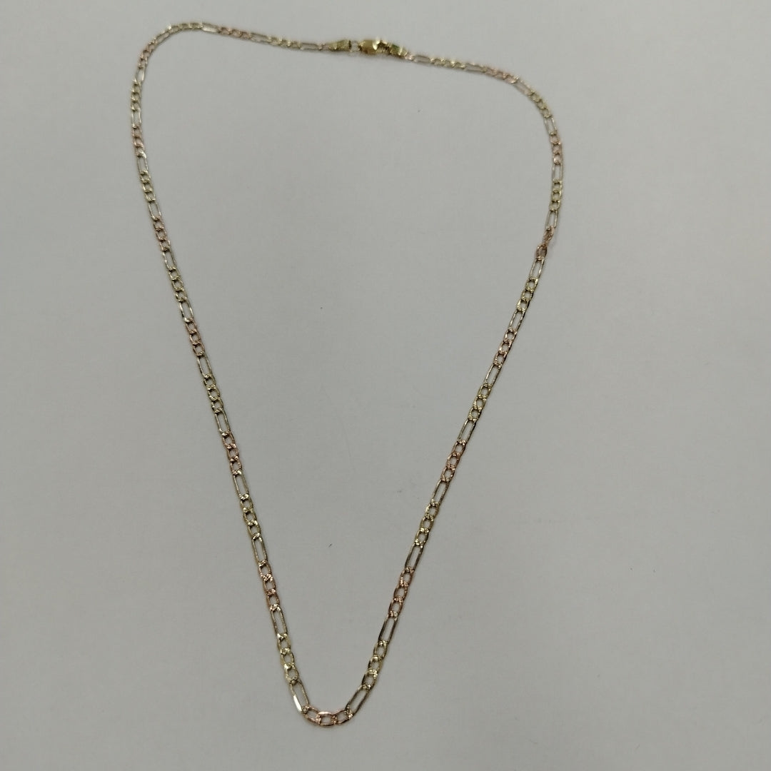 CADENA ORO, ORO COMBINADO 10 K 3.3 GRMS (SEMINUEVO)