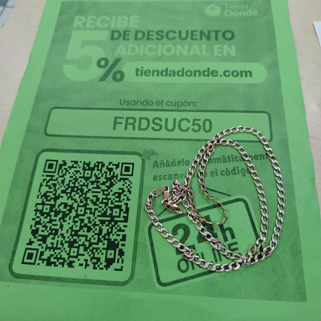 CADENA ORO 14 K 10.3 GRMS (SEMINUEVO)