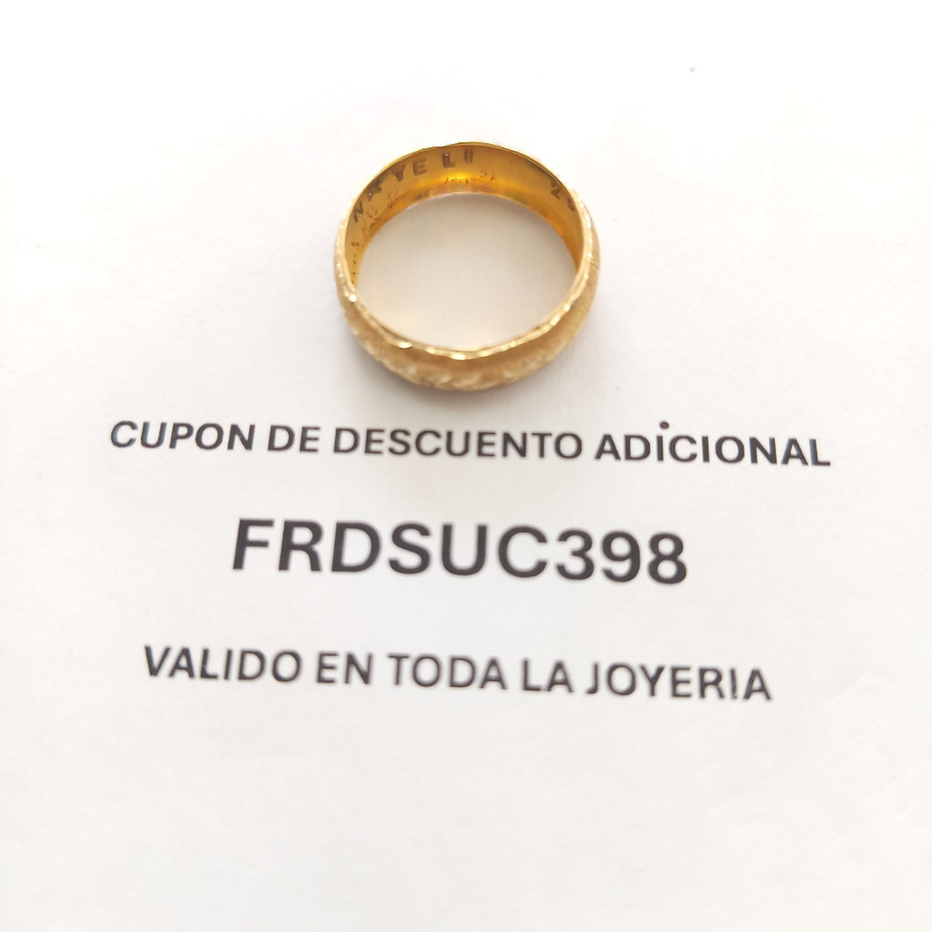 ARGOLLA ORO 14 K 2.6 GRMS (SEMINUEVO)