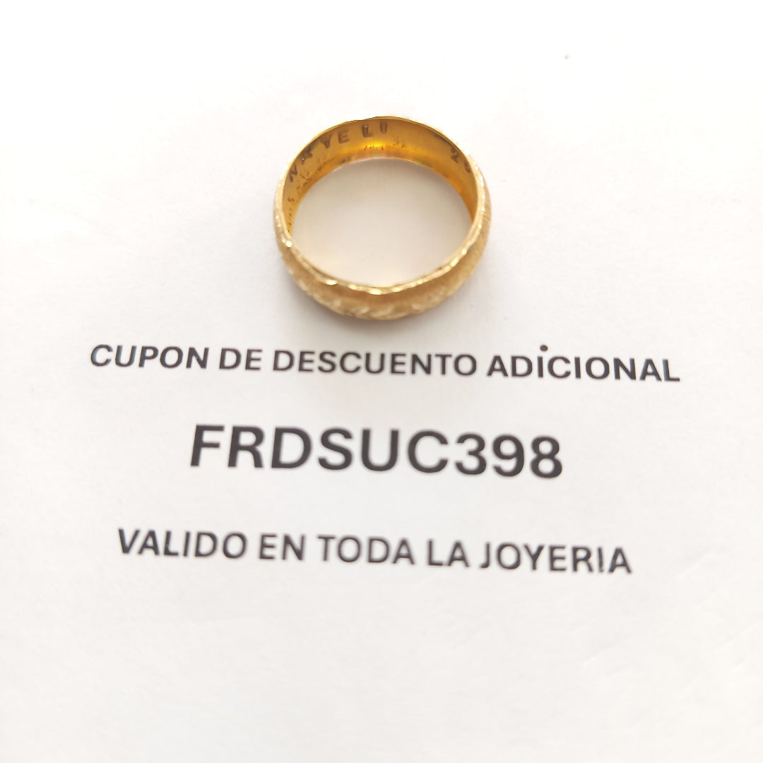 ARGOLLA ORO 14 K 2.6 GRMS (SEMINUEVO)