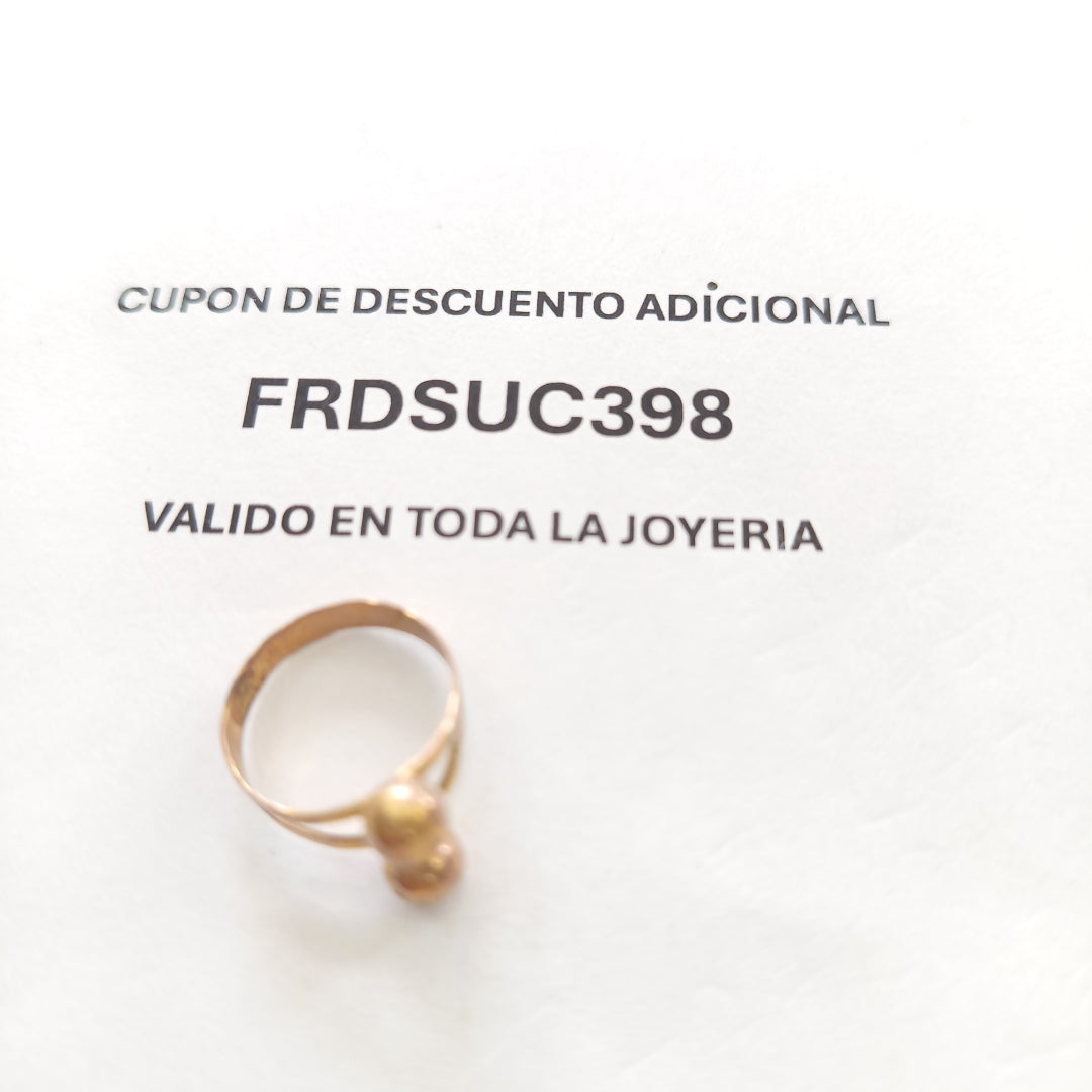 ANILLITO ORO 8 K 0.9 GRMS (SEMINUEVO)