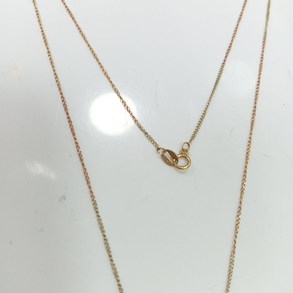 CADENA, MEDALLA RELIGIOSA ORO 10 K 2.2 GRMS (SEMINUEVO)