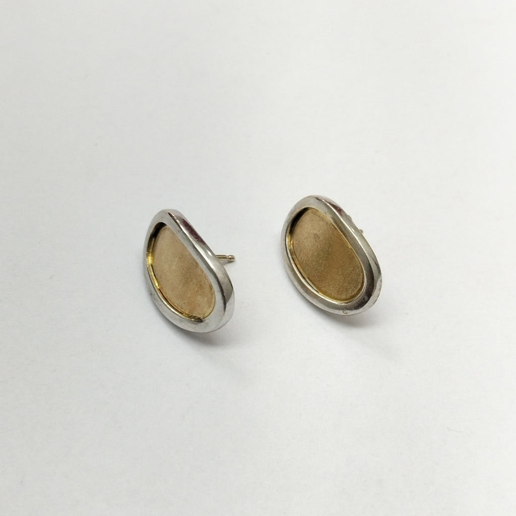 BROQUELES PAR ORO, ORO BLANCO 14 K 4 GRMS (SEMINUEVO)