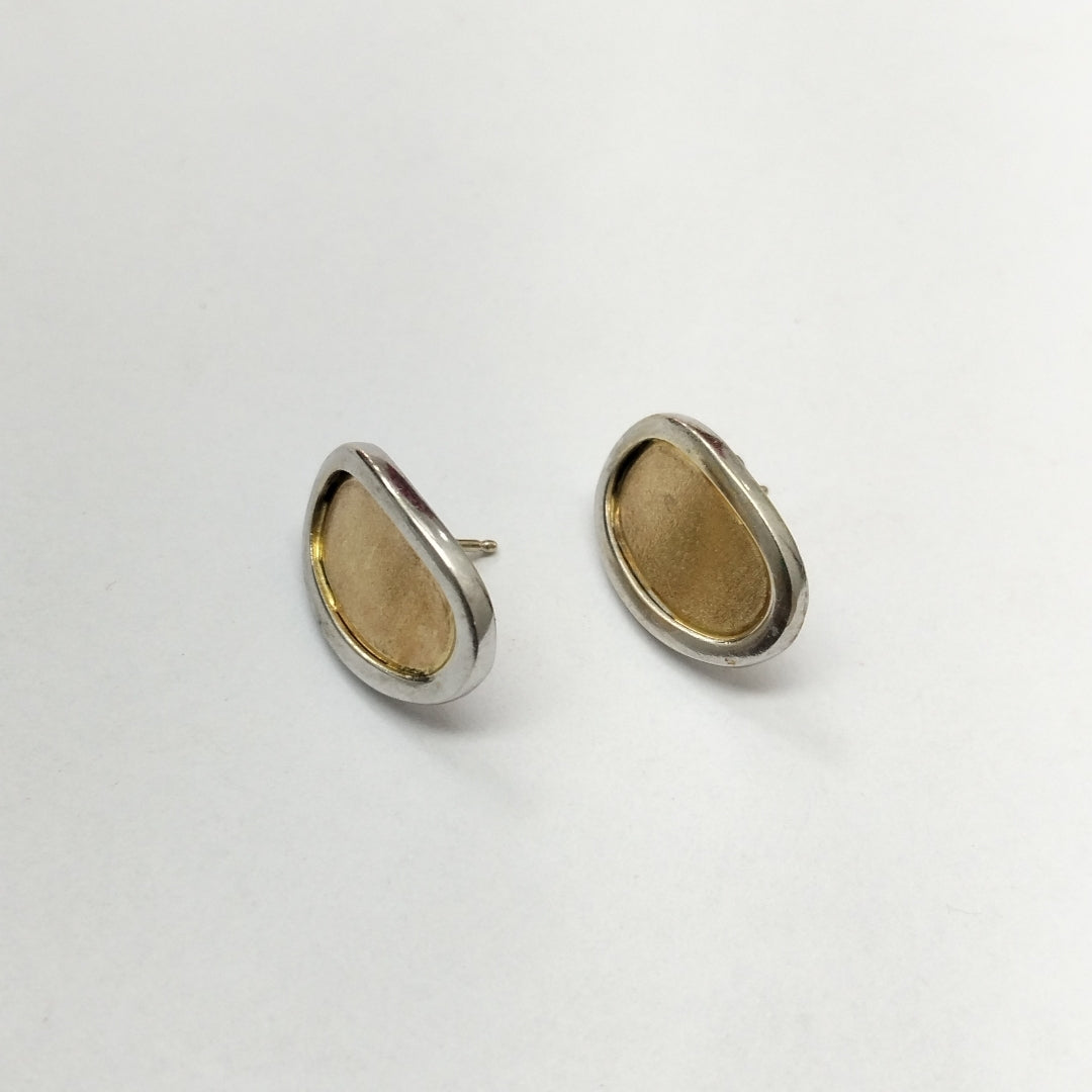 BROQUELES PAR ORO, ORO BLANCO 14 K 4 GRMS (SEMINUEVO)