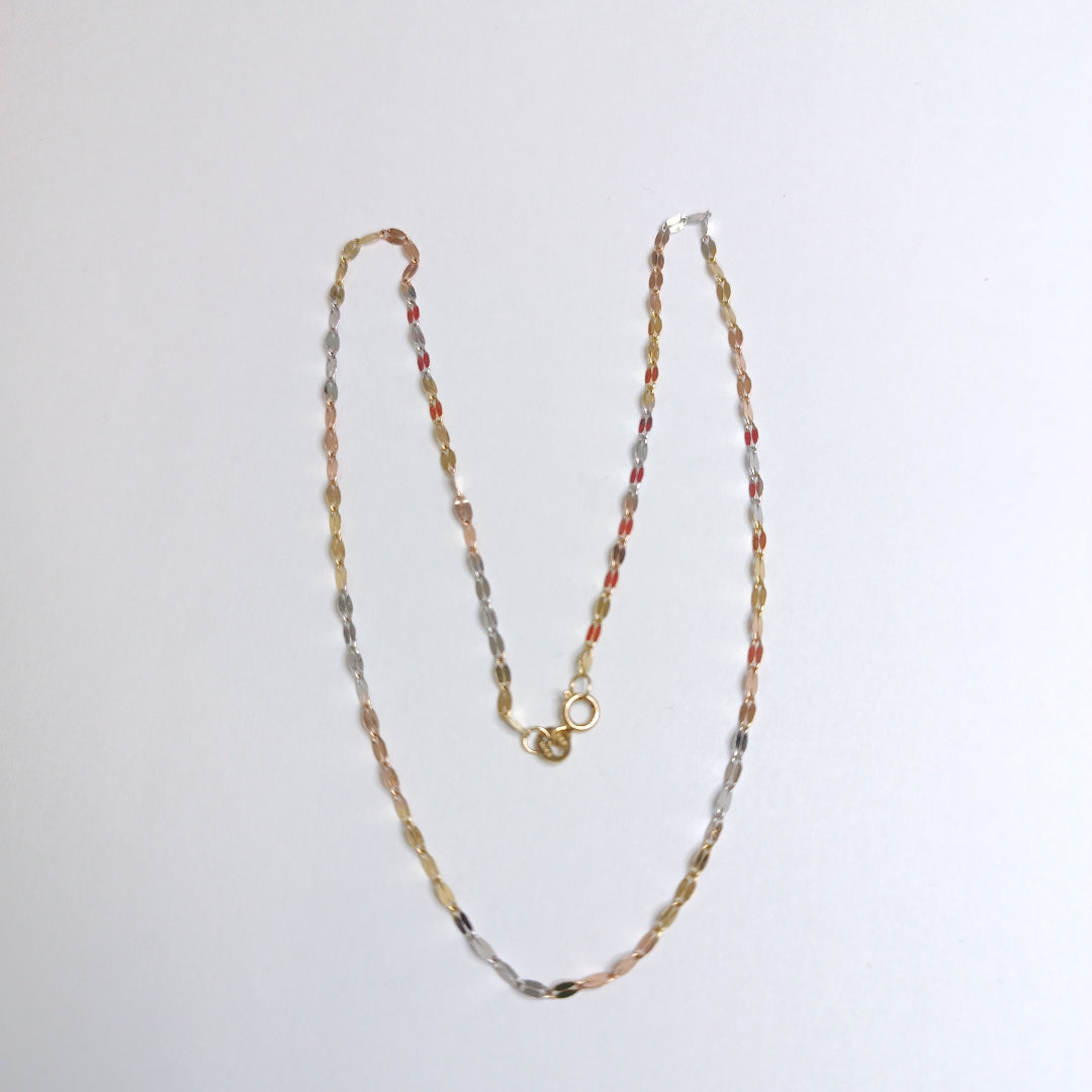 CADENA ORO, ORO COMBINADO 10 K 1.5 GRMS (SEMINUEVO)