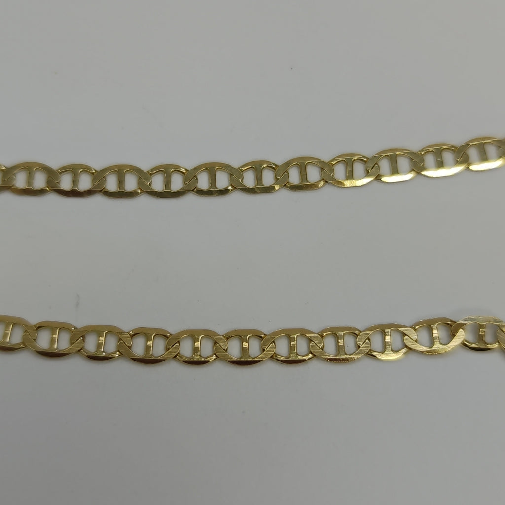 PULSERAS TEJIDO MARINERA ORO 14K 21 CM 3.4 GR (NUEVO)