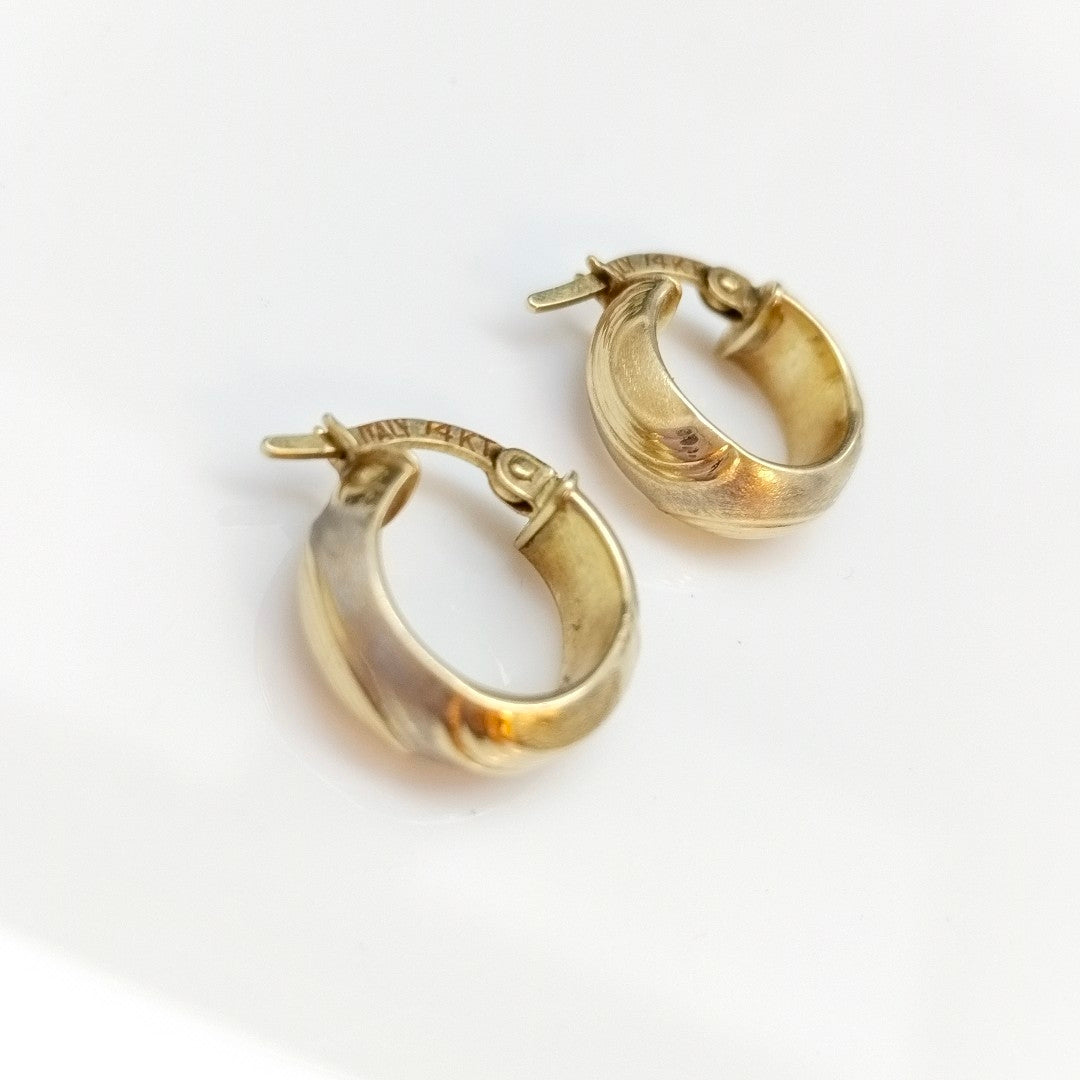 ARRACADAS PAR ORO 14 K 2,10 GRMS (SEMINUEVO)