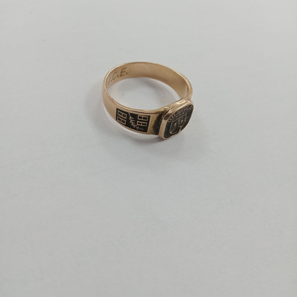 ANILLO DE GRADUACIÓN ORO 10 K 2,70 GRMS (SEMINUEVO)