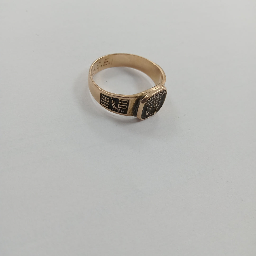 ANILLO DE GRADUACIÓN ORO 10 K 2,70 GRMS (SEMINUEVO)