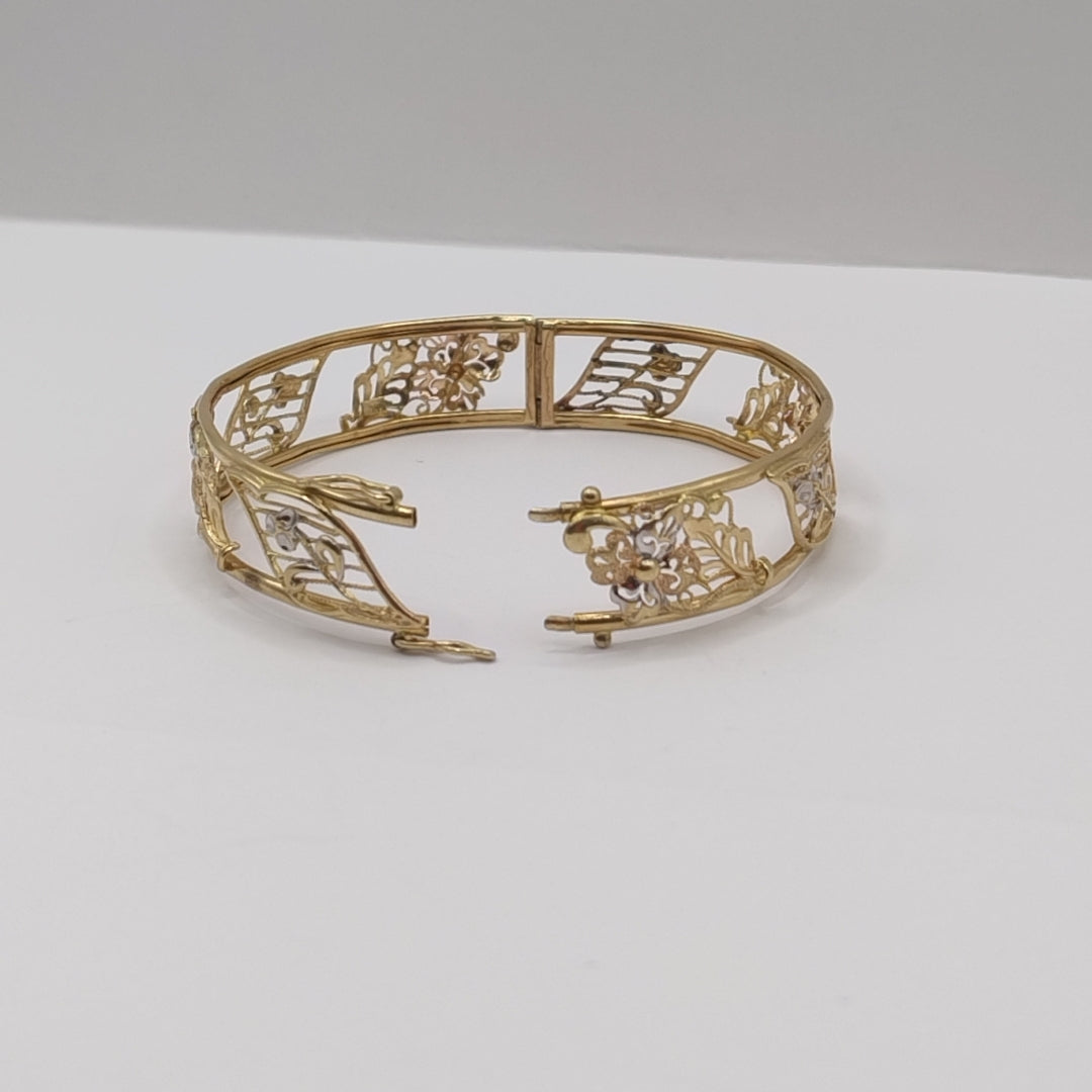 PULSERA RIGIDA ORO 10 K 18,60 GRMS (SEMINUEVO)