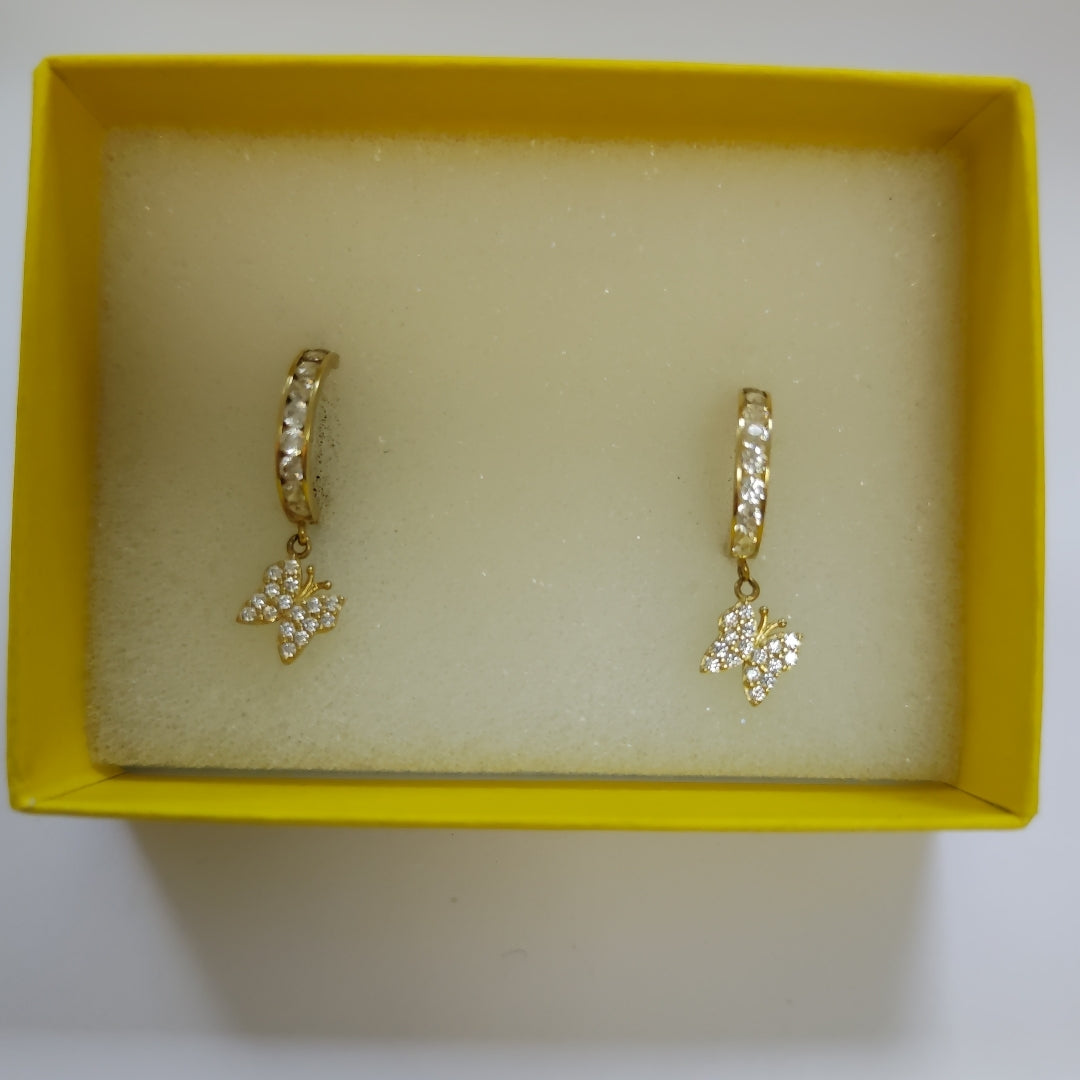 ARRACADAS PAR ORO 14 K 3.2 GRMS (SEMINUEVO)