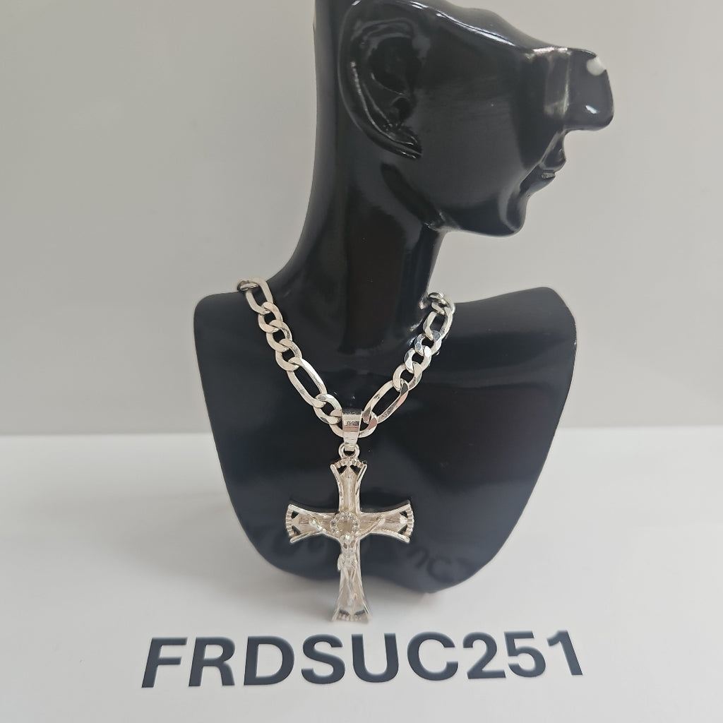 CADENA,CRUZ PLATA 26,50 GRMS (SEMINUEVO)