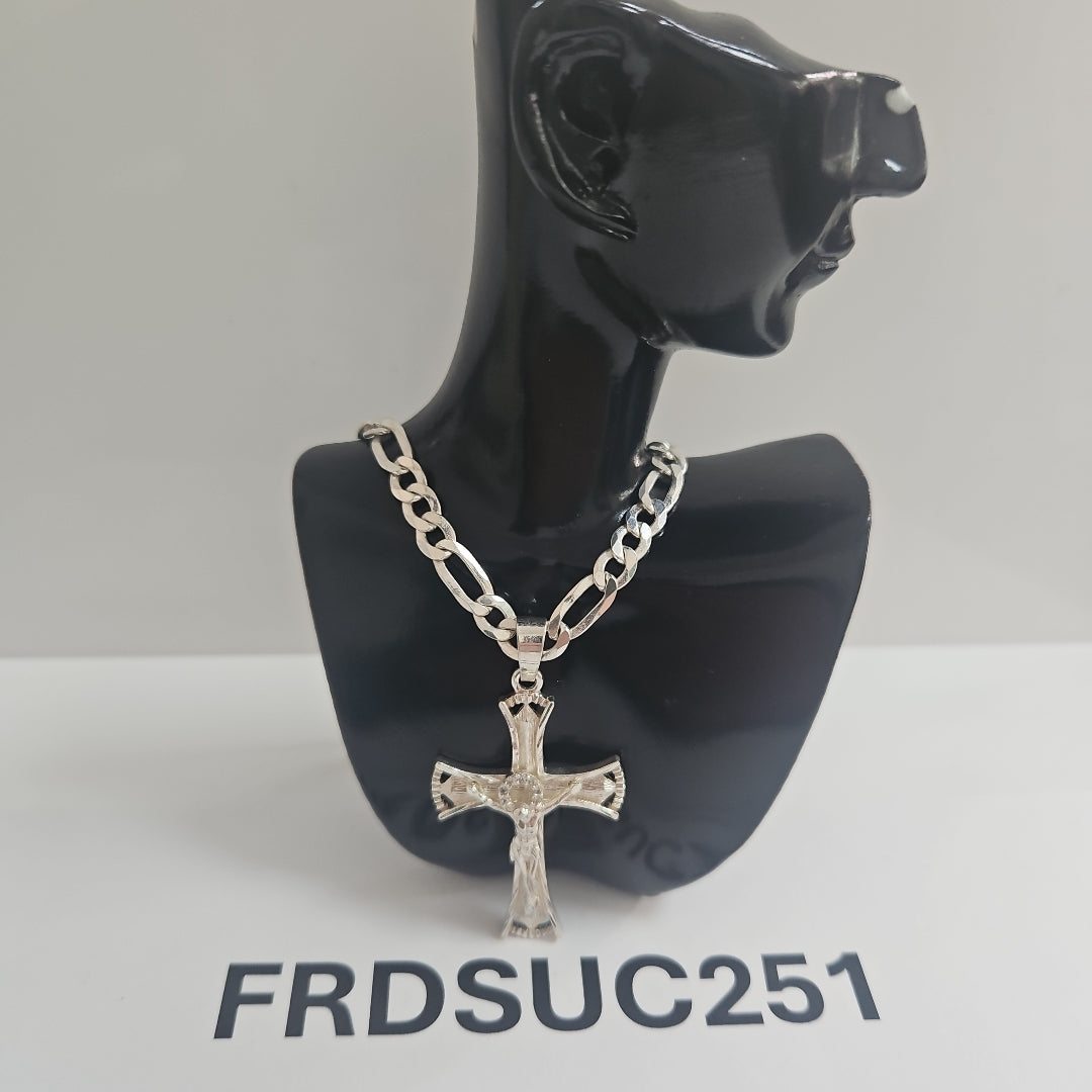 CADENA,CRUZ PLATA 26,50 GRMS (SEMINUEVO)