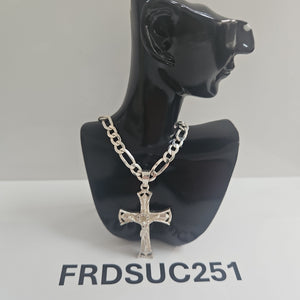 CADENA,CRUZ PLATA 26,50 GRMS (SEMINUEVO)