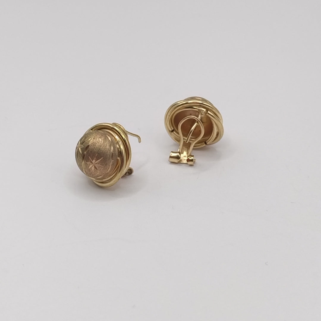 ARETES PAR ORO 10 K 5,20 GRMS (SEMINUEVO)