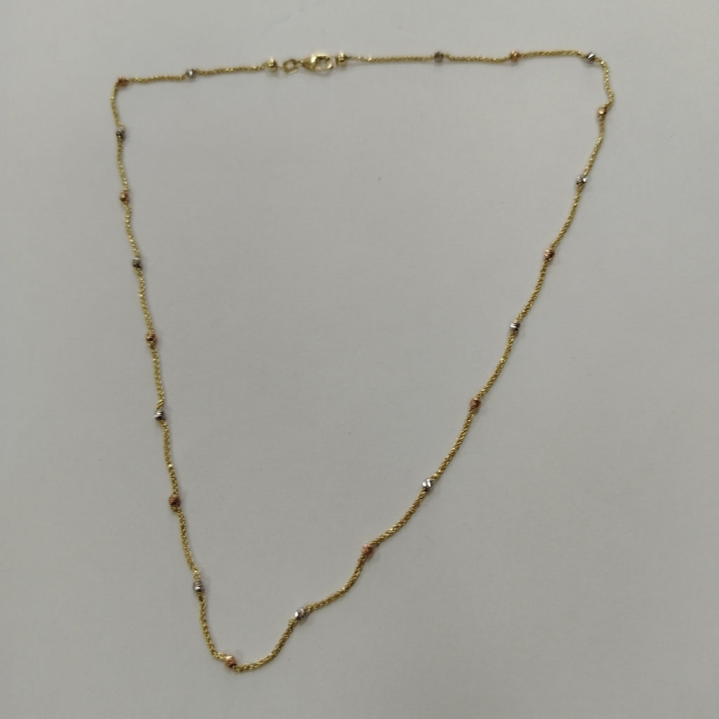 GARGANTILLA ORO, ORO COMBINADO 10 K 3.1 GRMS (SEMINUEVO)