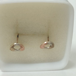 BROQUELES PAR ORO, ORO COMBINADO 10 K 1.4 GRMS (SEMINUEVO)