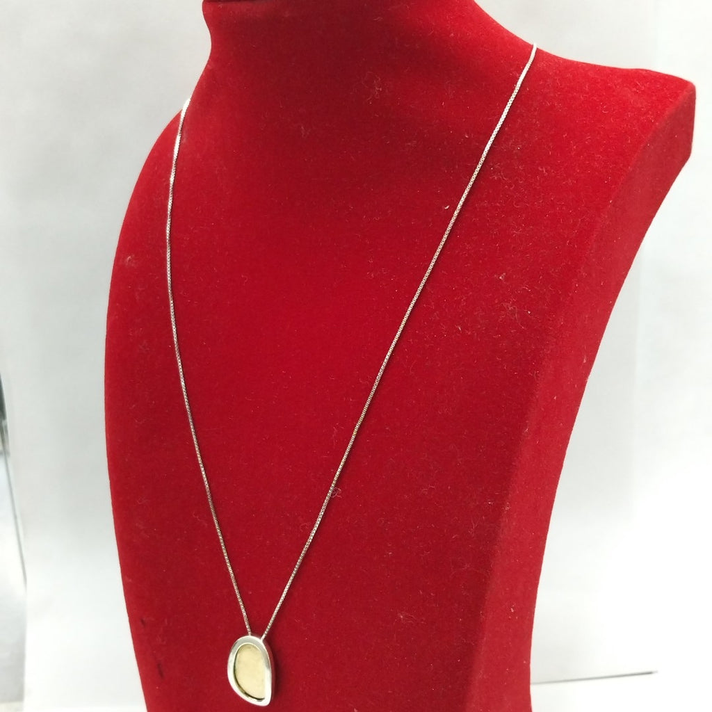 GARGANTILLA ORO, ORO BLANCO 14 K 3.6 GRMS (SEMINUEVO)