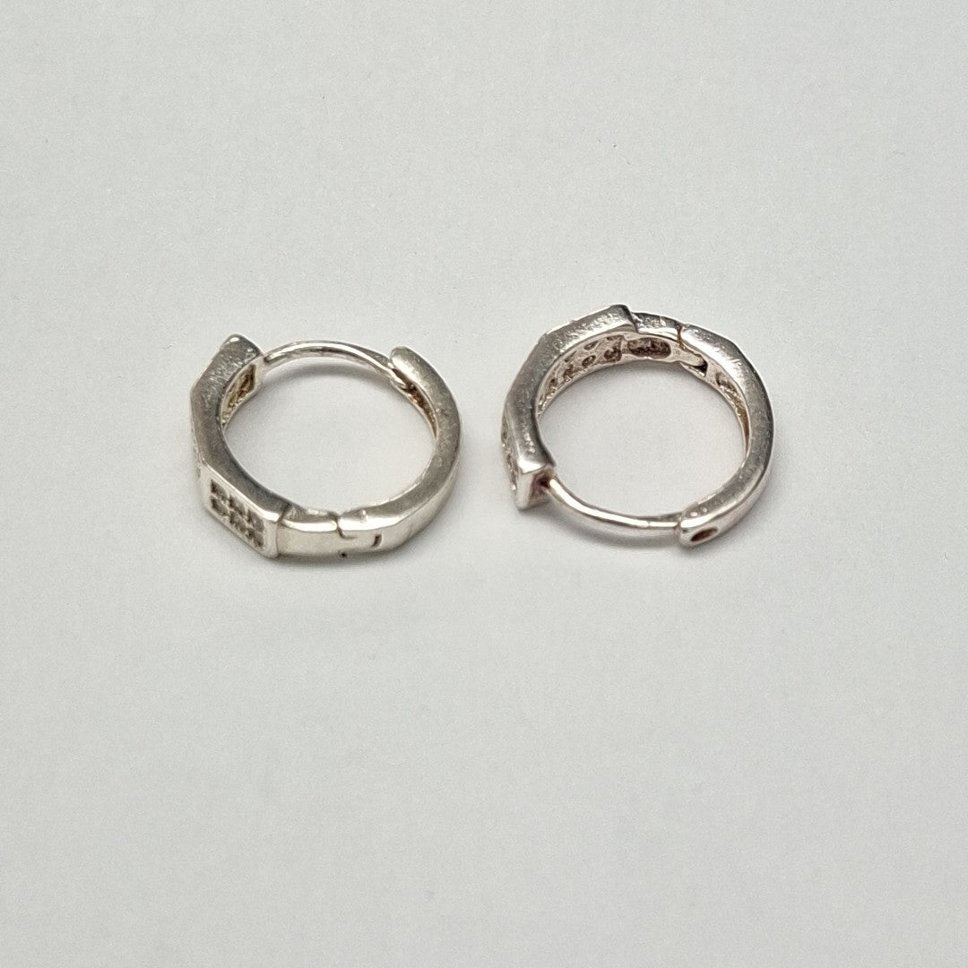 ARRACADAS C/CIRCONIAS PLATA .925 2.5 GR (NUEVO)