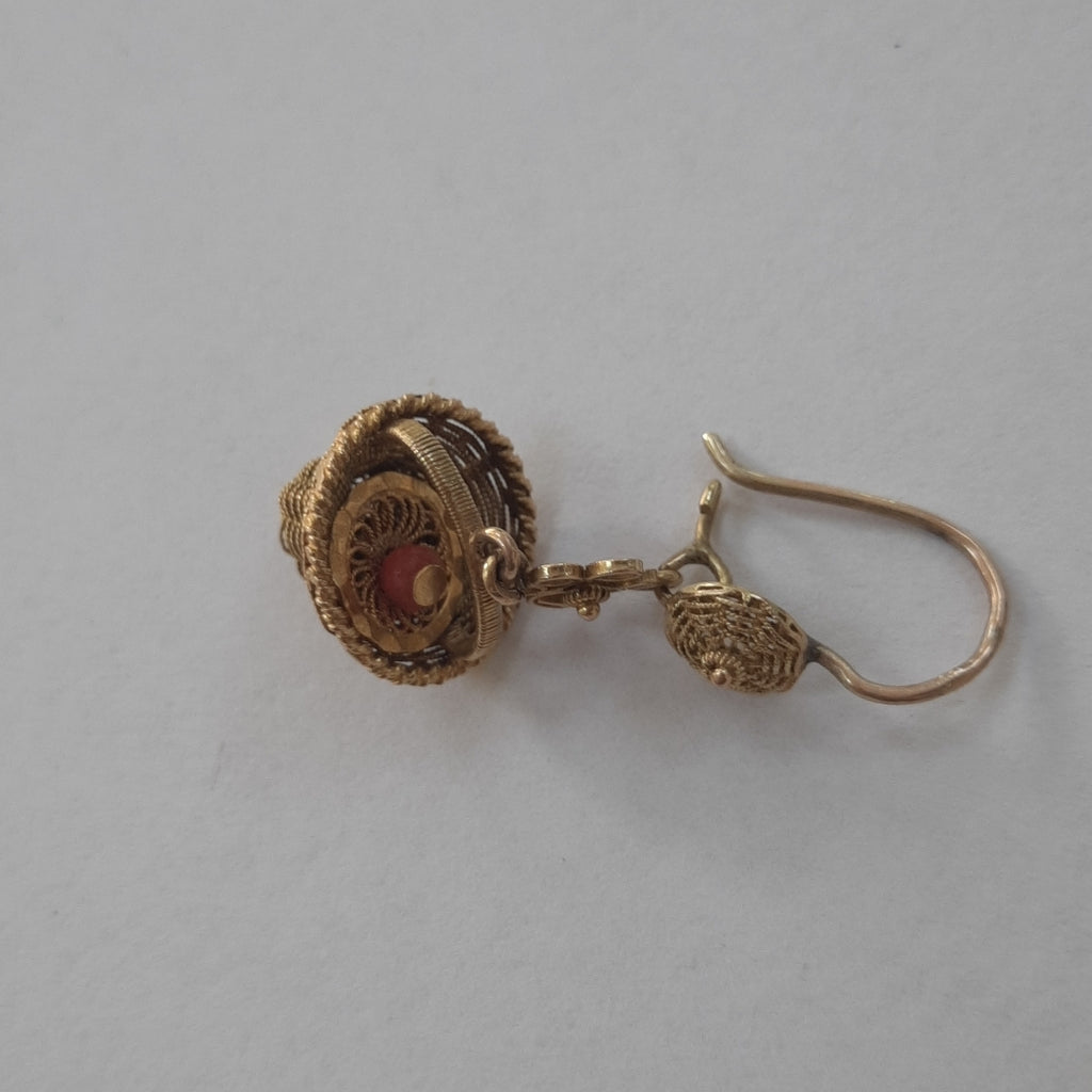 ARETES PAR ORO 8 K 3.3 GRMS (SEMINUEVO)