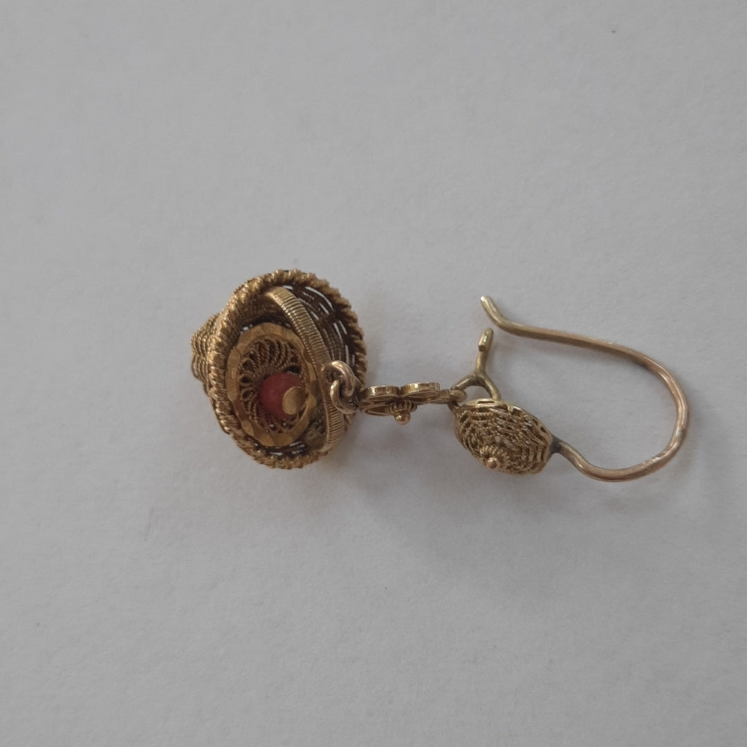 ARETES PAR ORO 8 K 3.3 GRMS (SEMINUEVO)