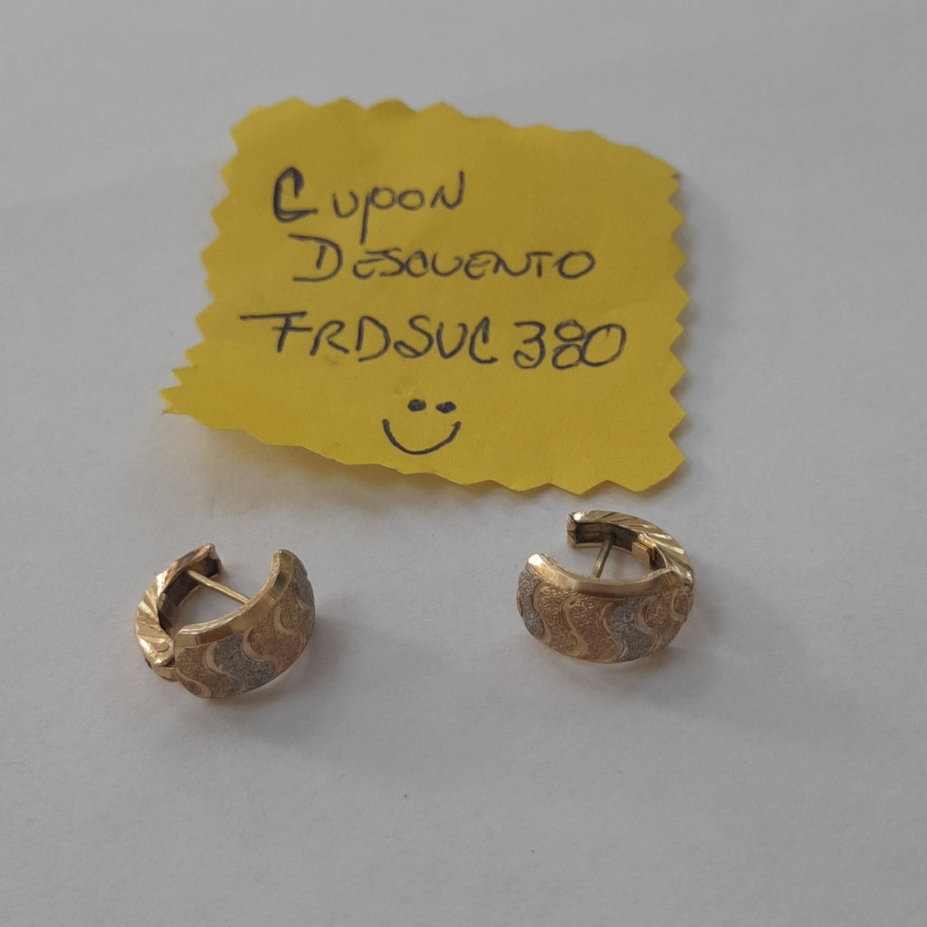 ARRACADAS PAR ORO 14 K 2.6 GRMS (SEMINUEVO)