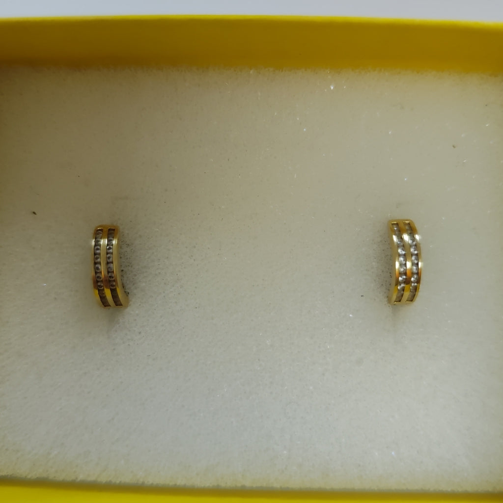 ARRACADAS PAR ORO 14 K 2 GRMS (SEMINUEVO)