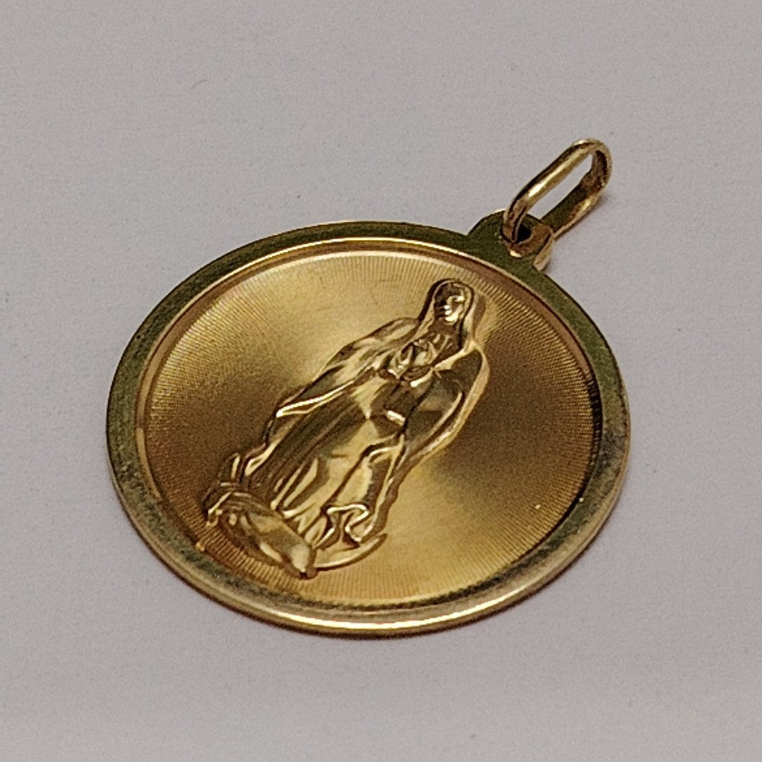 MEDALLA RELIGIOSA ORO 18 K 7 GRMS (SEMINUEVO)
