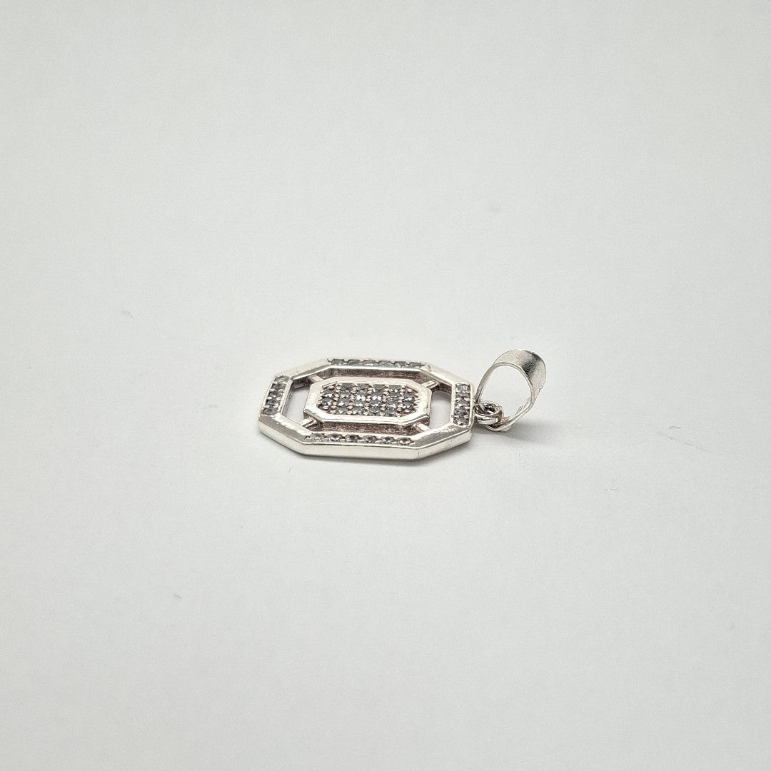 DIJE C/CIRCONIAS PLATA .925 3.5 GR (NUEVO)